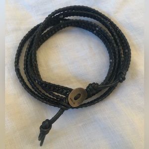 Chan Luu wrap bracelet dark gray